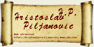 Hristoslav Piljanović vizit kartica